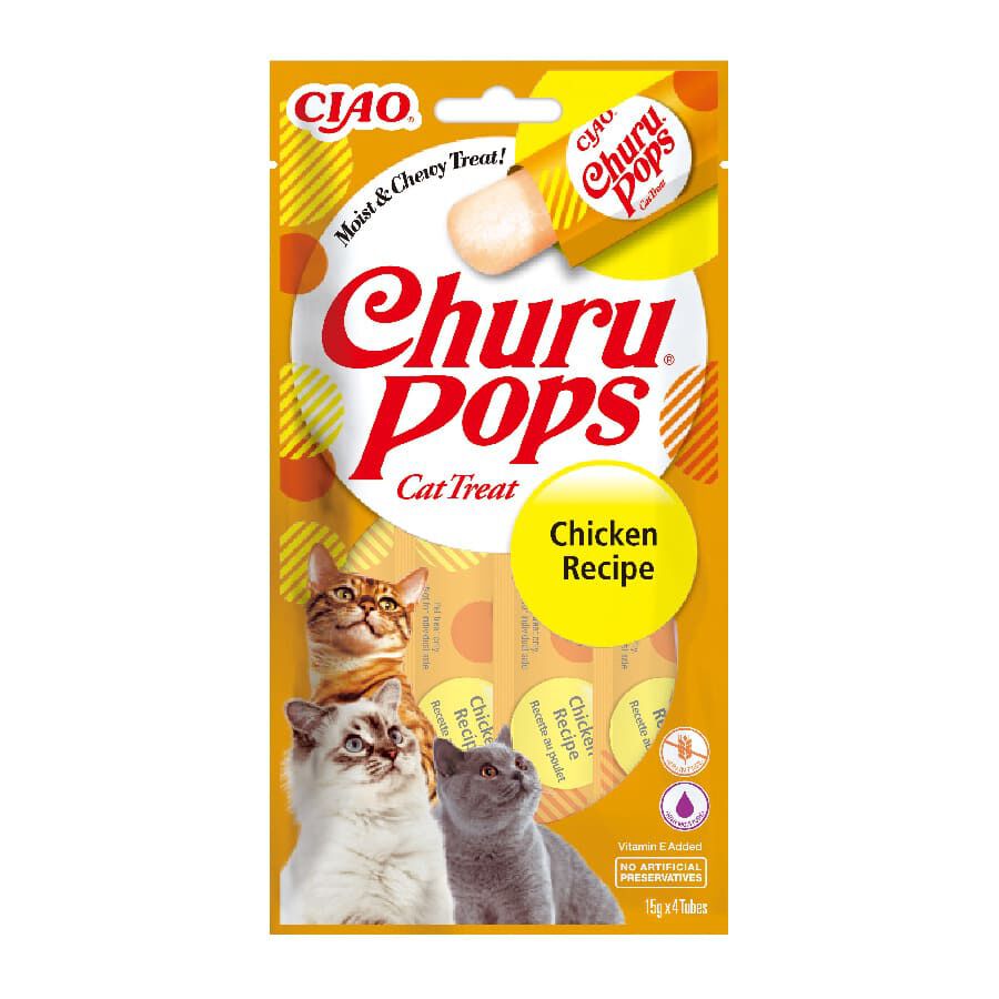4 saquetas x 15 g Churu Sticks Pops de Frango para gatos, , large Imagem n&uacute;mero 1